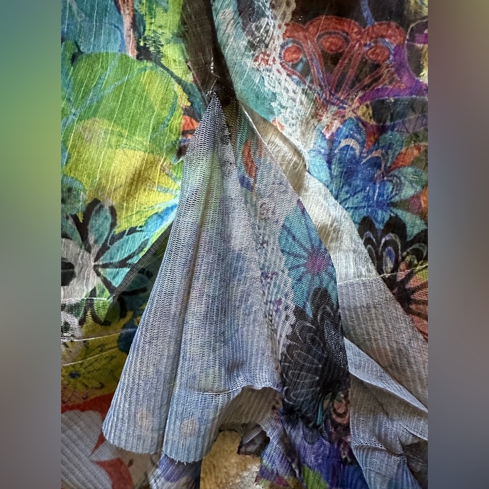 CLEARANCE Anthropologie Multicolor Sheer Top NWOT - Picture 12 of 12